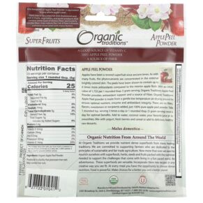 Organic Traditions Apple Peel Powder 3.5 oz (100 g) 3 Thực phẩm bổ sung Organic Traditions Apple Peel Powder 3.5 oz (100 g) 627733010412