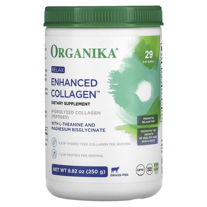 Organika Enhanced Collagen Relax 8.82 oz (250 g) 8 Thực phẩm chức năng Organika Enhanced Collagen Relax 8.82 oz (250 g) 620365250447