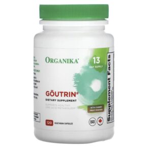 Thực phẩm chức năng Organika Goutrin with Cherry Fruit Powder 120 Vegetarian Capsules 620365250041