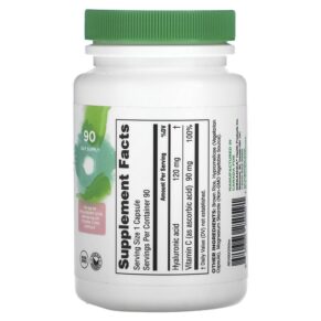 Organika Hyaluronic Acid + Vitamin C 90 Vegetarian Capsules 3 Thực phẩm bổ sung Organika Hyaluronic Acid + Vitamin C 90 Vegetarian Capsules 620365250591