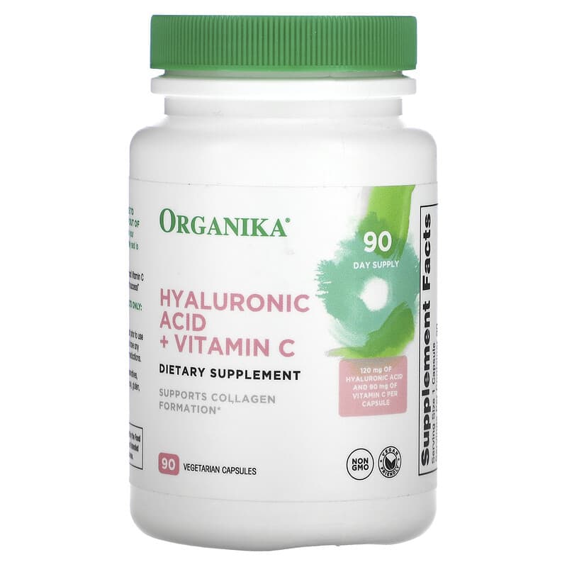Organika Hyaluronic Acid + Vitamin C 90 Vegetarian Capsules 8 Thực phẩm chức năng Organika Hyaluronic Acid + Vitamin C 90 Vegetarian Capsules 620365250591
