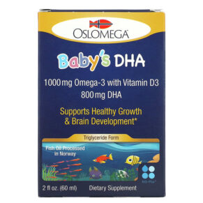 Thực phẩm chức năng Oslomega Baby’s DHA with Vitamin D3 2 fl oz (60 ml) 898220013920