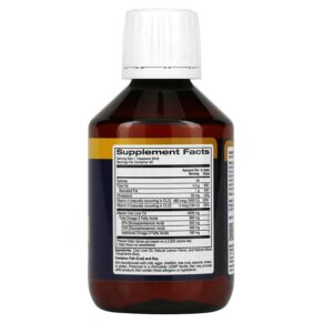 Thực phẩm bổ sung Oslomega Cod Liver Oil 960 mg Omega-3 Natural Lemon Flavor 6.7 fl oz (200 ml) 898220013906