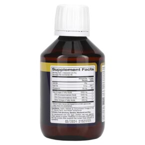 Thực phẩm bổ sung Oslomega Extra Strength Omega 3 Fish Oil Natural Lemon Flavor 3.300 mg 6.7 fl oz (200 ml) 898220013876