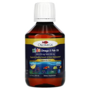 Thực phẩm chức năng Oslomega Norwegian Kids Omega-3 Fish Oil Natural Lemon Flavor 6.7 fl oz (200 ml) 898220013883