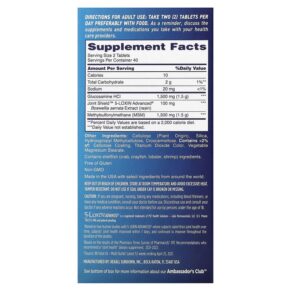 Thực phẩm bổ sung Osteo Bi-Flex Joint Health Triple Strength + MSM Formula 80 Coated Tablets 030768541279