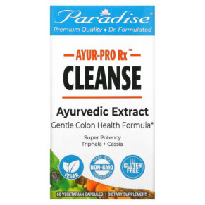 Thực phẩm chức năng Paradise Herbs AYRU-Pro Rx Cleanse 60 Vegetarian Capsules 601944778781