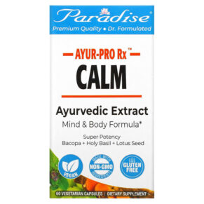 Thực phẩm chức năng Paradise Herbs AYUR-Pro Rx Calm 60 Vegetarian Capsules 601944778774