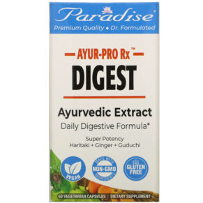 Thực phẩm chức năng Paradise Herbs AYUR-Pro Rx Digest 60 Vegetarian Capsules 601944778798