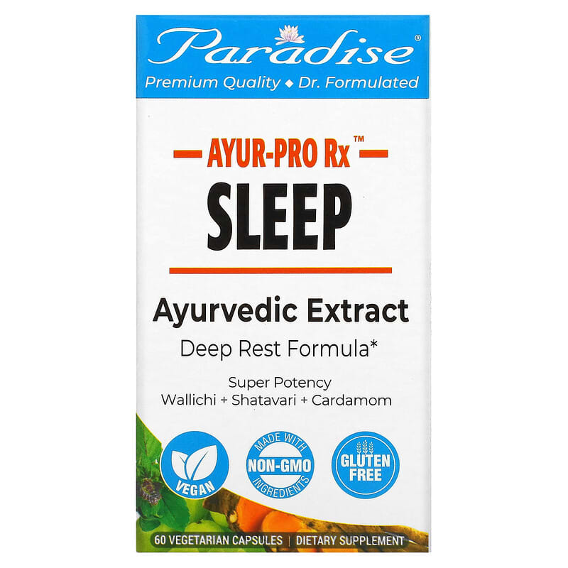 Paradise Herbs AYUR-Pro Rx Sleep 60 Vegetarian Capsules 8 Thực phẩm chức năng Paradise Herbs AYUR-Pro Rx Sleep 60 Vegetarian Capsules 601944778811
