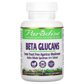 Thực phẩm chức năng Paradise Herbs Beta Glucans 60 Vegetarian Capsules 601944777388