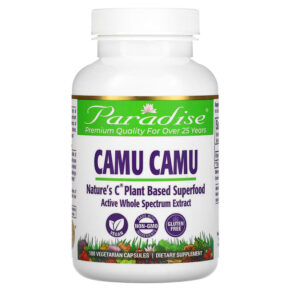 Thực phẩm chức năng Paradise Herbs Camu Camu 180 Vegetarian Capsules 601944778873