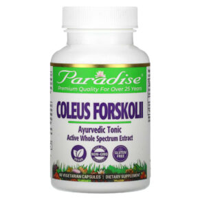 Thực phẩm chức năng Paradise Herbs Coleus Forskolii 60 Vegetarian Capsules 601944777289