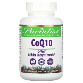 Thực phẩm chức năng Paradise Herbs CoQ10 60 Vegetarian Capsules 601944777548