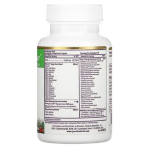 Thực phẩm bổ sung Paradise Herbs Earth's Blend Biotin 10.000 mcg 90 Vegetarian Capsules 601944778705