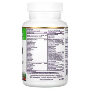 Thực phẩm bổ sung Paradise Herbs Earth's Blend Magnesium 90 Vegetarian Capsules 601944778712