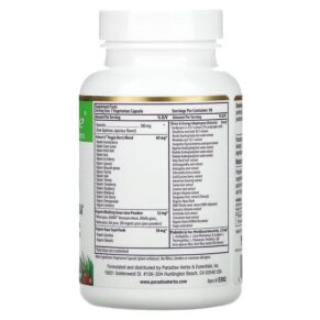 Thực phẩm bổ sung Paradise Herbs Earth's Blend Quercetin Superfood Immune Formula 90 Vegetarian Capsules 601944778927