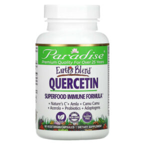 Thực phẩm chức năng Paradise Herbs Earth's Blend Quercetin Superfood Immune Formula 90 Vegetarian Capsules 601944778927