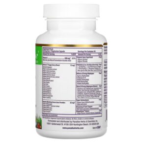 Thực phẩm bổ sung Paradise Herbs Earth's Blend Vitamin C 500 mg 90 Vegetarian Capsules 601944778675