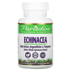 Thực phẩm chức năng Paradise Herbs Echinacea 30 Vegetarian Capsules 601944777180