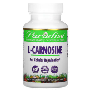 Thực phẩm chức năng Paradise Herbs L-Carnosine 60 Vegetarian Capsules 601944777579