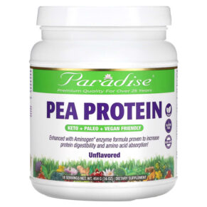 Thực phẩm chức năng Paradise Herbs Pea Protein Unflavored 16 oz (454 g) 601944778552