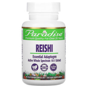 Thực phẩm chức năng Paradise Herbs Reishi 60 Vegetarian Capsules 601944777432