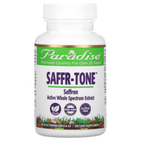 Thực phẩm chức năng Paradise Herbs Saffr-Tone 60 Vegetarian Capsules 601944778309