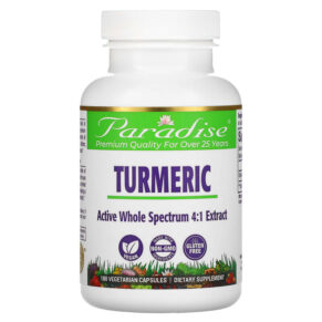 Thực phẩm chức năng Paradise Herbs Turmeric 180 Vegetarian Capsules 601944778866