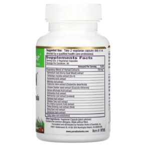 Thực phẩm bổ sung Paradise Herbs Whole Man Men's Libido Vitality Formula 60 Vegetarian Capsules 601944777050