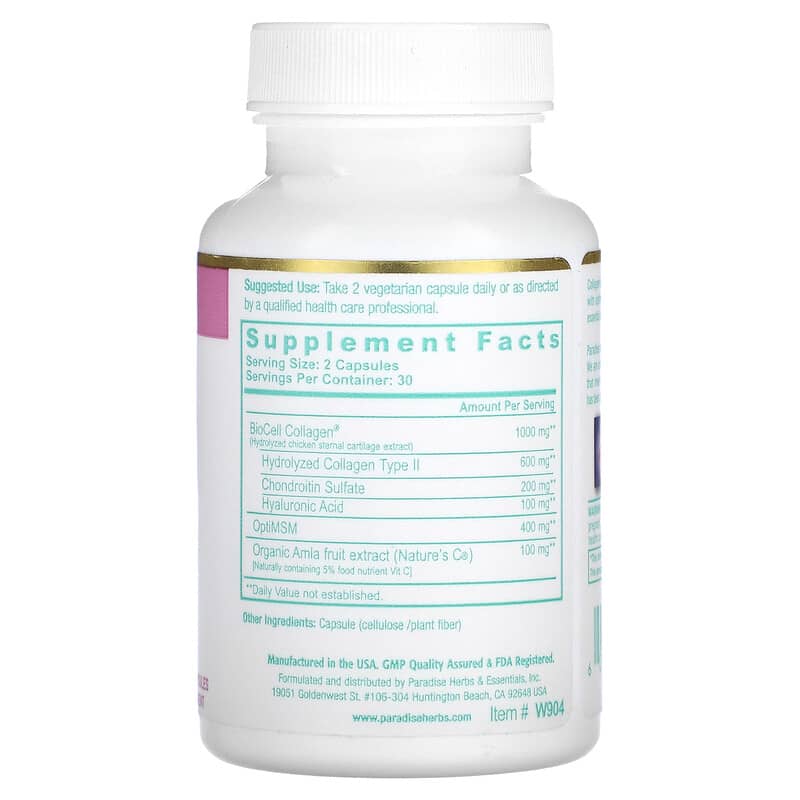 Paradise Herbs Whole-Woman Collagen 60 Vegetarian Capsules 2 Thực phẩm bổ sung Paradise Herbs Whole-Woman Collagen 60 Vegetarian Capsules 601944779047