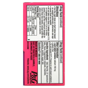 Thực phẩm bổ sung Pepto Bismol Kids Pepto Chewables Bubble Gum 24 Chewable Tablets 301490039663