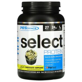 Thực phẩm chức năng PEScience Select Protein Frosted Chocolate Cupcake 31.9 oz (905 g) 040232199943