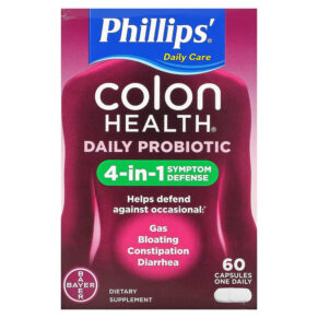 Thực phẩm chức năng Phillips Colon Health Daily Probiotic 60 Capsules 312843541207