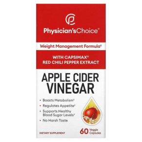 Thực phẩm chức năng Physician's Choice Apple Cider Vinegar 60 Veggie Capsules 854226008155