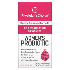 Thực phẩm chức năng Physician's Choice Women's Probiotic 50 Billion CFUs 30 Delayed-Release Veggie Capsules 854226008506