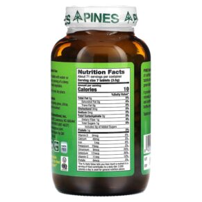 Thực phẩm bổ sung Pines International Barley Grass 500 Tablets 043952000384