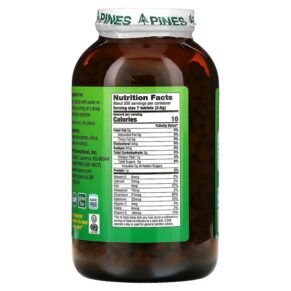Thực phẩm bổ sung Pines International Wheat Grass 500 mg 1.400 Tablets 043952000049