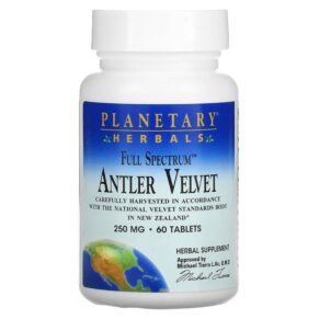 Thực phẩm chức năng Planetary Herbals Full Spectrum Antler Velvet 250 mg 60 Tablets 021078104544