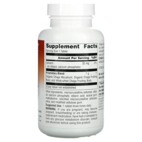 Thực phẩm bổ sung Planetary Herbals Full Spectrum Chaga 1.000 mg 120 Tablets 021078106678