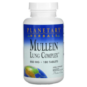 Thực phẩm chức năng Planetary Herbals Mullein Lung Complex 850 mg 180 Tablets 021078101062