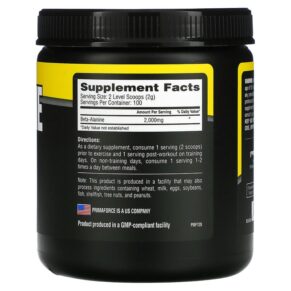 Thực phẩm bổ sung Primaforce Beta-Alanine Unflavored 7 oz (200 g) 811445020061