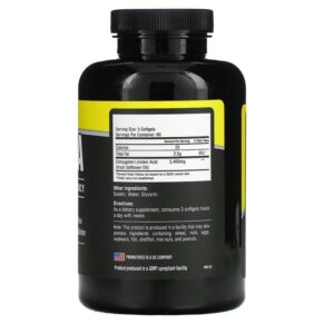 Thực phẩm bổ sung Primaforce Max CLA 800 mg 180 Softgels 811445020290