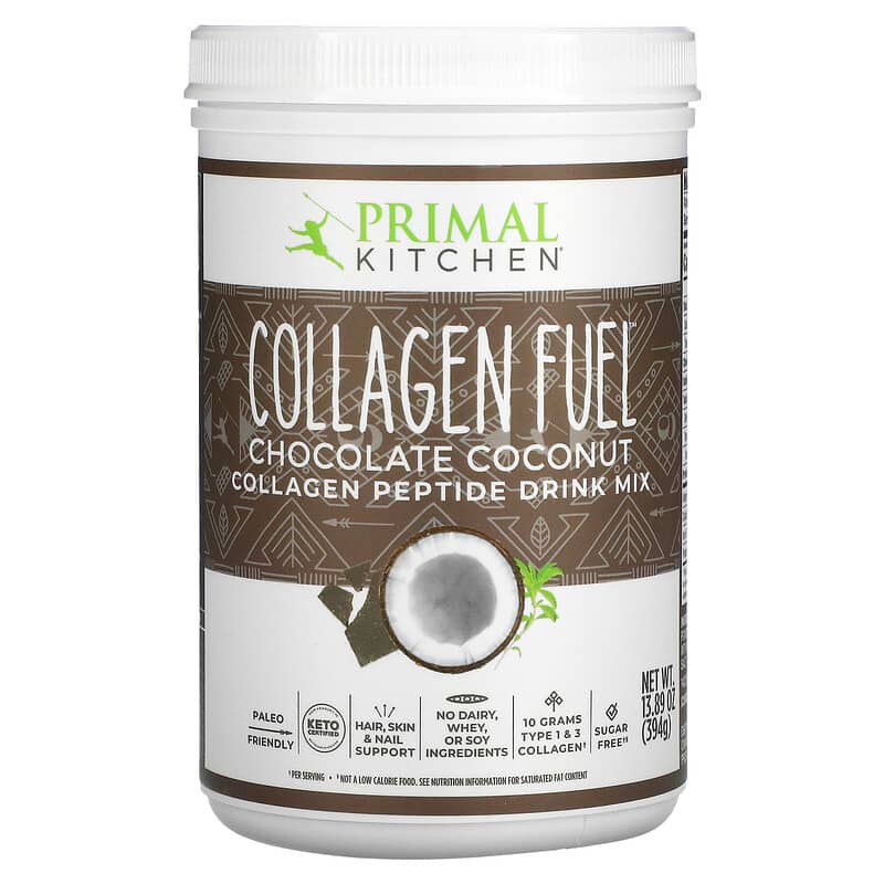 Primal Kitchen Collagen Fuel Chocolate Coconut 13.89 oz (394 g) 8 Thực phẩm chức năng Primal Kitchen Collagen Fuel Chocolate Coconut 13.89 oz (394 g) 856769006124
