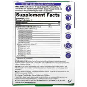 Thực phẩm bổ sung Probulin Daily Care Probiotic 10 Billion CFU 30 Capsules 855757003404