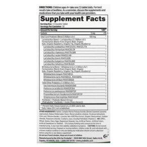 Thực phẩm bổ sung Probulin For Kids My Little Bugs Total Care Probiotic + Prebiotic & Postbiotic Watermelon 30 Chewable Tablets 855757003473