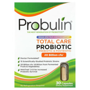 Thực phẩm chức năng Probulin Total Care Probiotic 20 Billion CFU 30 Capsules 855757003435