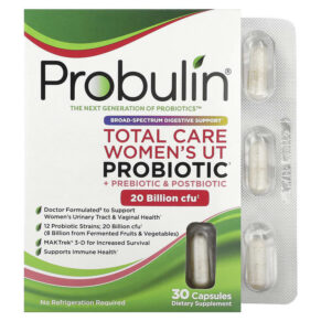 Thực phẩm chức năng Probulin Total Care Women’s UT Probiotic 20 Billion CFU 30 Capsules 855757003534