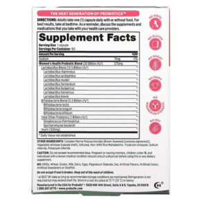 Thực phẩm bổ sung Probulin Women's Health Probiotic 20 Billion CFU 60 Capsules 855757003510