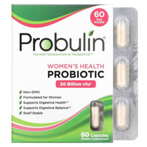 Thực phẩm chức năng Probulin Women's Health Probiotic 20 Billion CFU 60 Capsules 855757003510